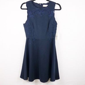 NWT Altar’d State Sleeveless Fit Flare Dress | Navy Blue | Size Medium